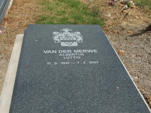 MERWE Albertus Luttig, van der 1941-2007