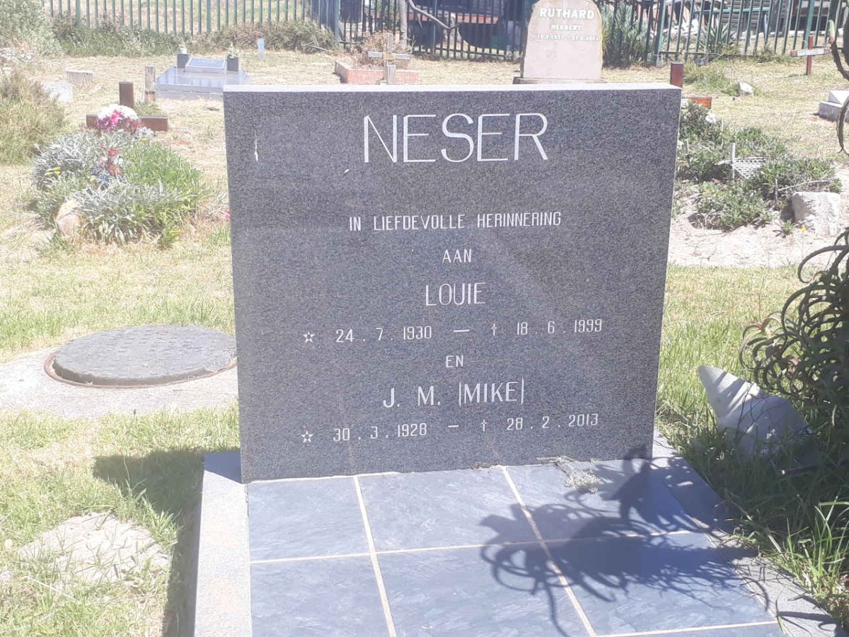 NESER J.M. 1928-2013 &amp; Louie 1930-1999