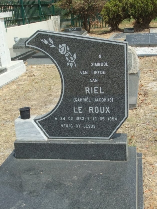 ROUX Gabriël Jacobus, le 1963-1994
