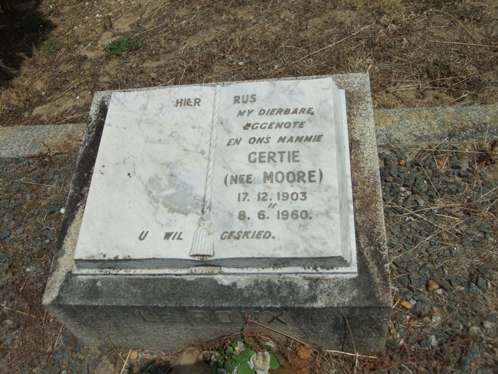 ROUX Gertie, le nee MOORE 1903-1960