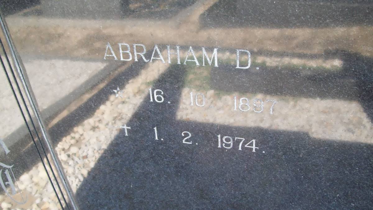 RAATS Abraham D. 1897-1974