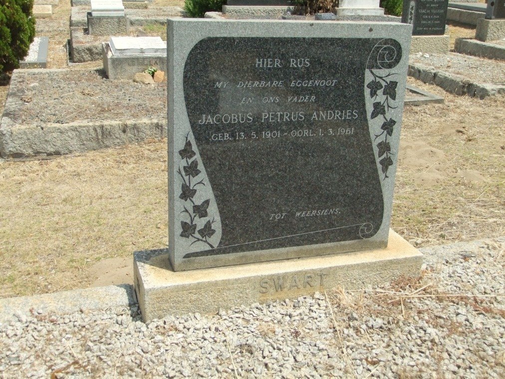 SWART Jacobus Petrus Andries 1901-1961