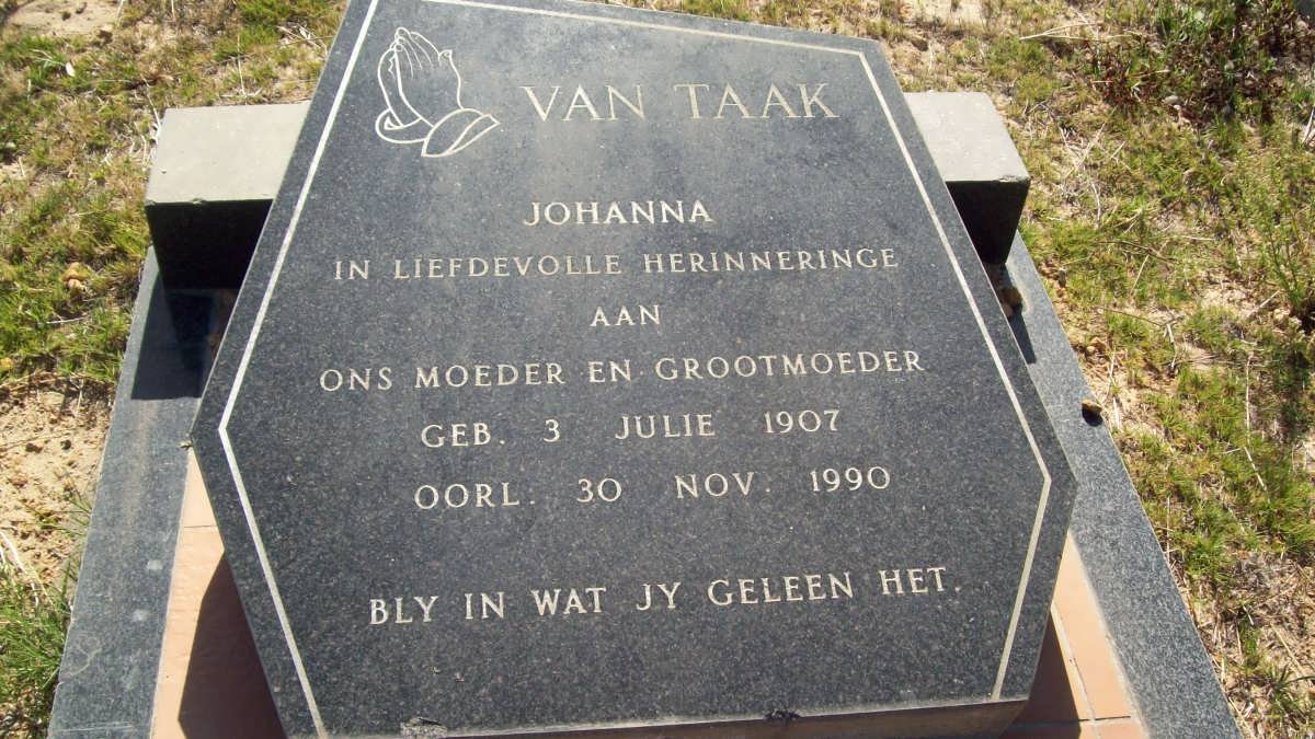 TAAK Johanna, van 1907-1990