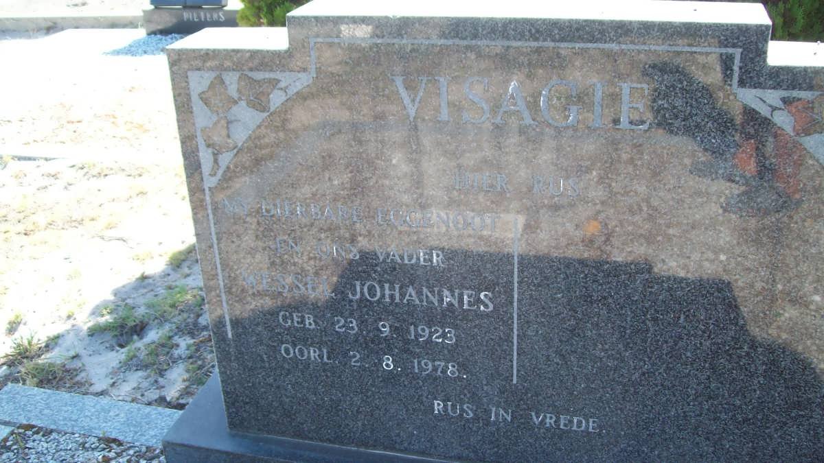 VISAGIE Wessel Johannes 1923-1978