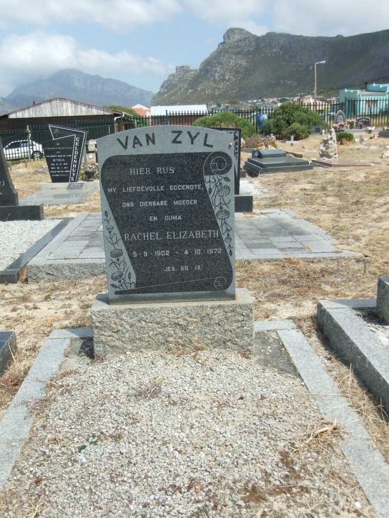 ZYL Rachel Elizabeth, van 1902-1972