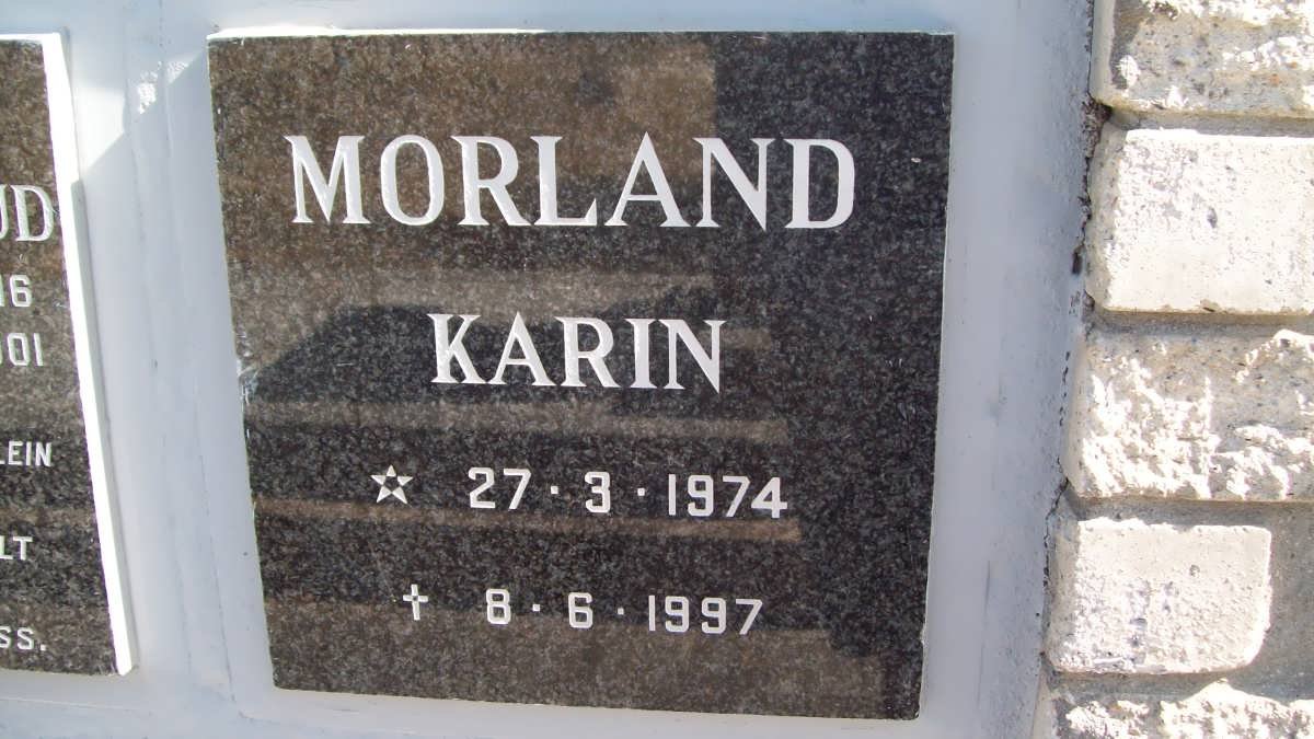MORLAND Karin 1974-1997