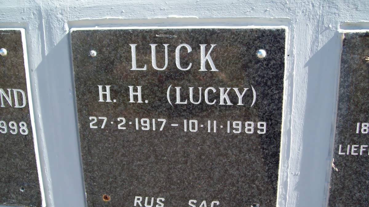 LUCK H.H. 1917-1989