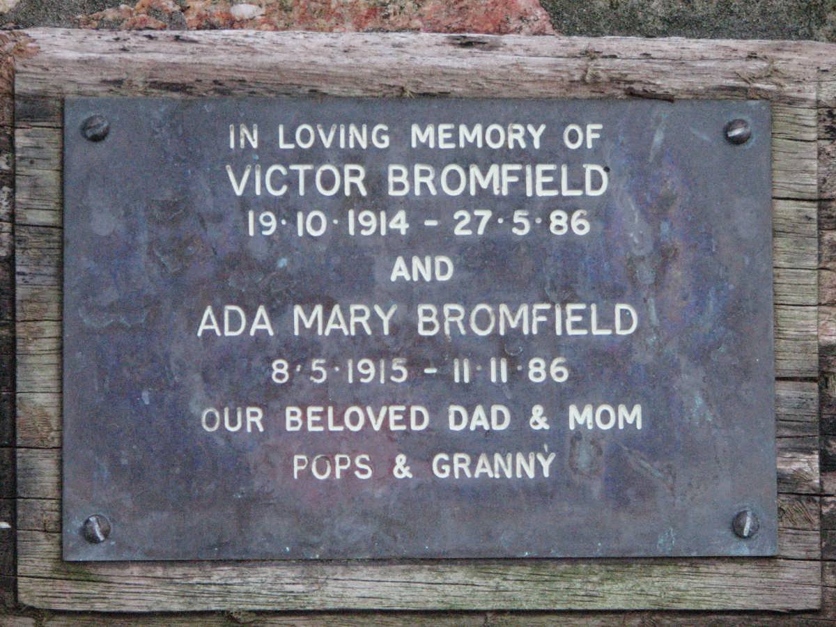 BROMFIELD Victor 1914-1986 &amp; Ada Mary 1915-1986