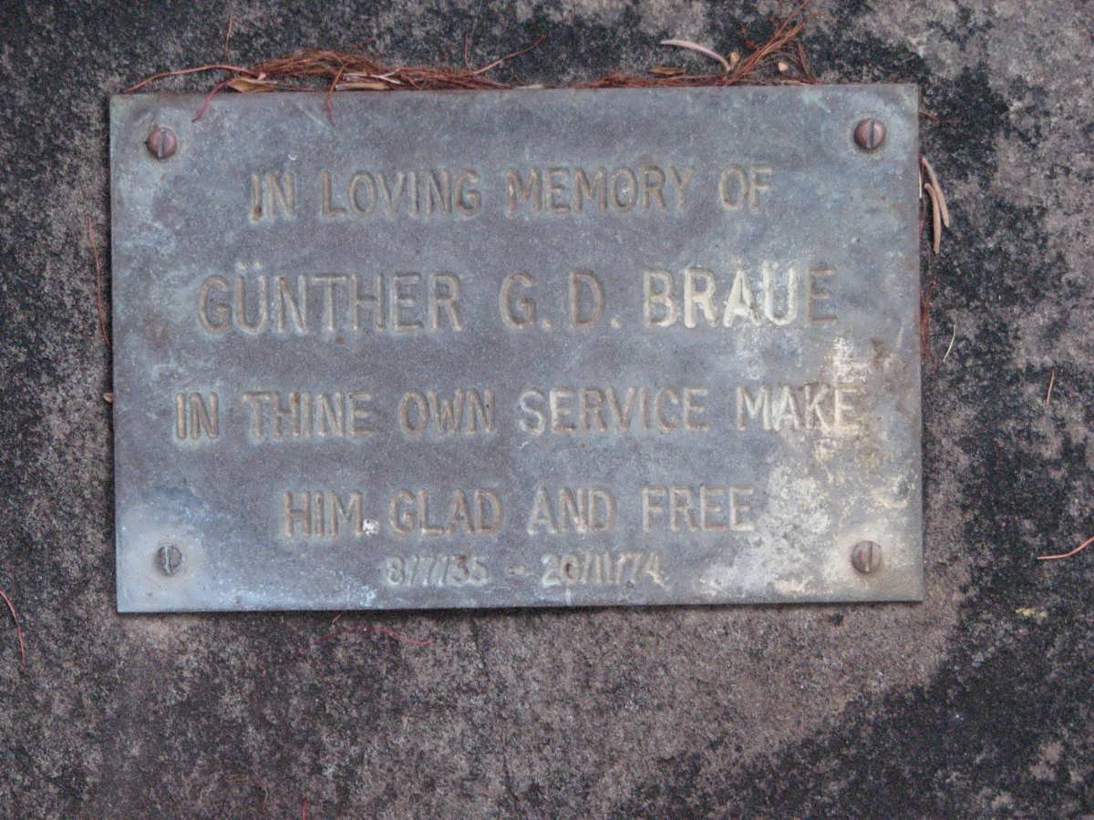 BRAUE Günther G.D. 1935-1974