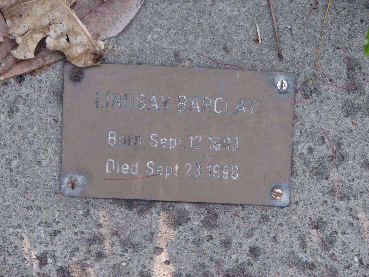 BARCLAY Lindsay 1903-1998