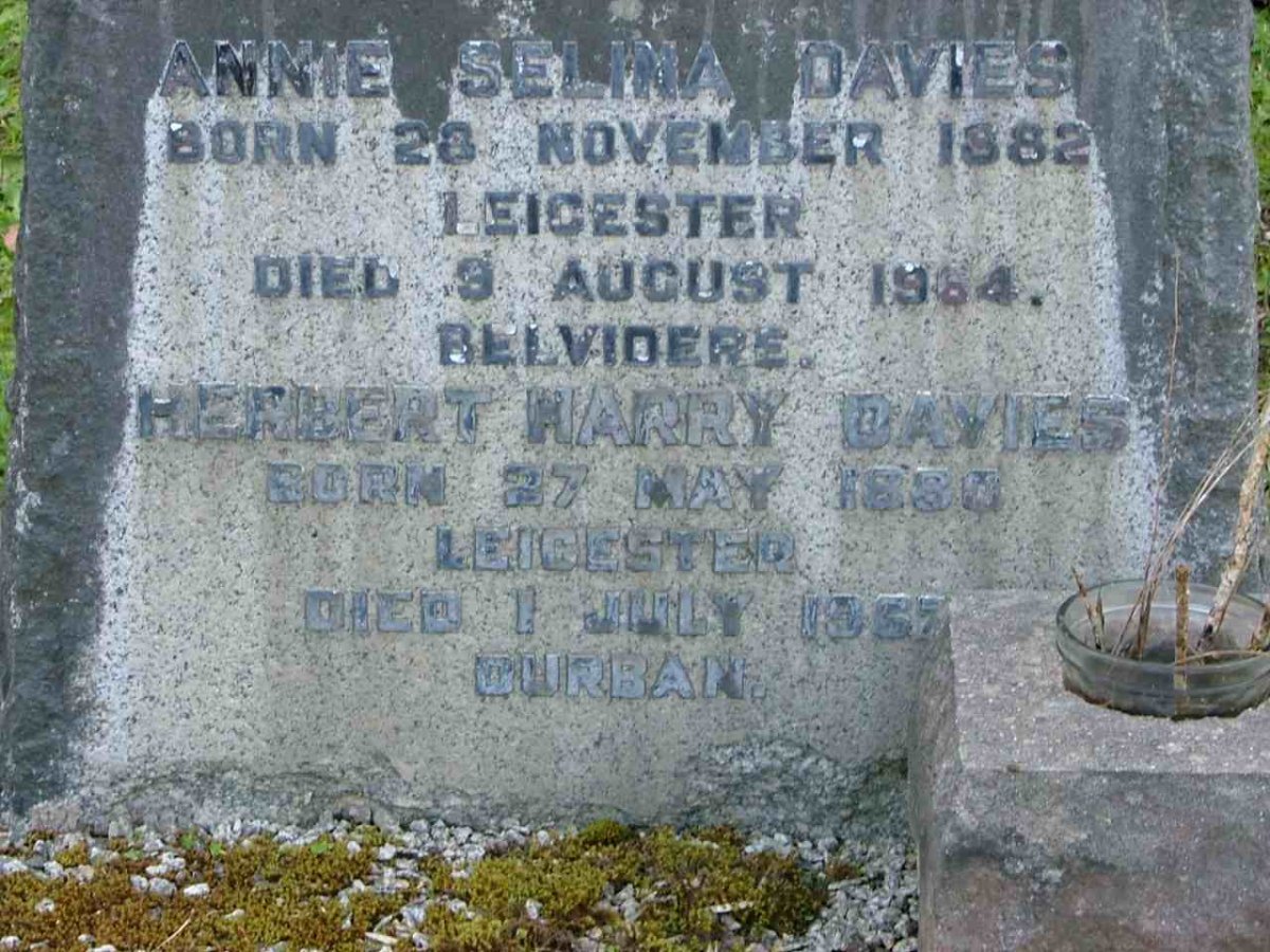 DAVIES Herbert Harry 1880-1957 &amp; Annie Selina 1882-1964