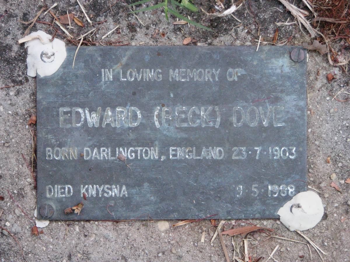 DOVE Edward 1903-1988