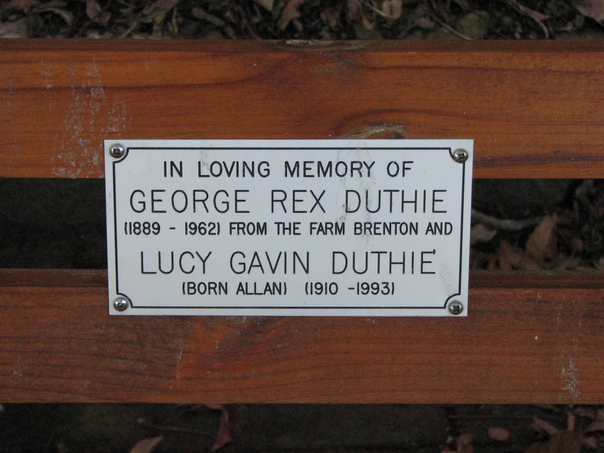 DUTHIE George Rex 1889-1962 &amp; Lucy Gavin ALLAN 1910-1993