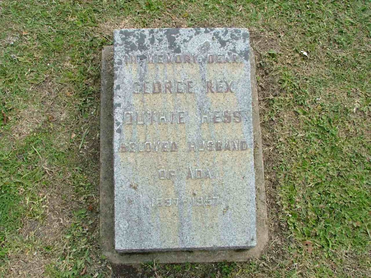 HESS George Rex Duthie 1897-1957
