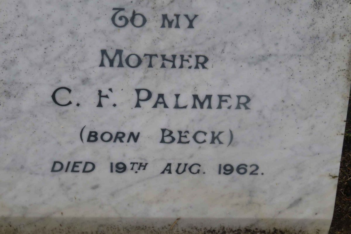 PALMER C.F. nee BECK -1962