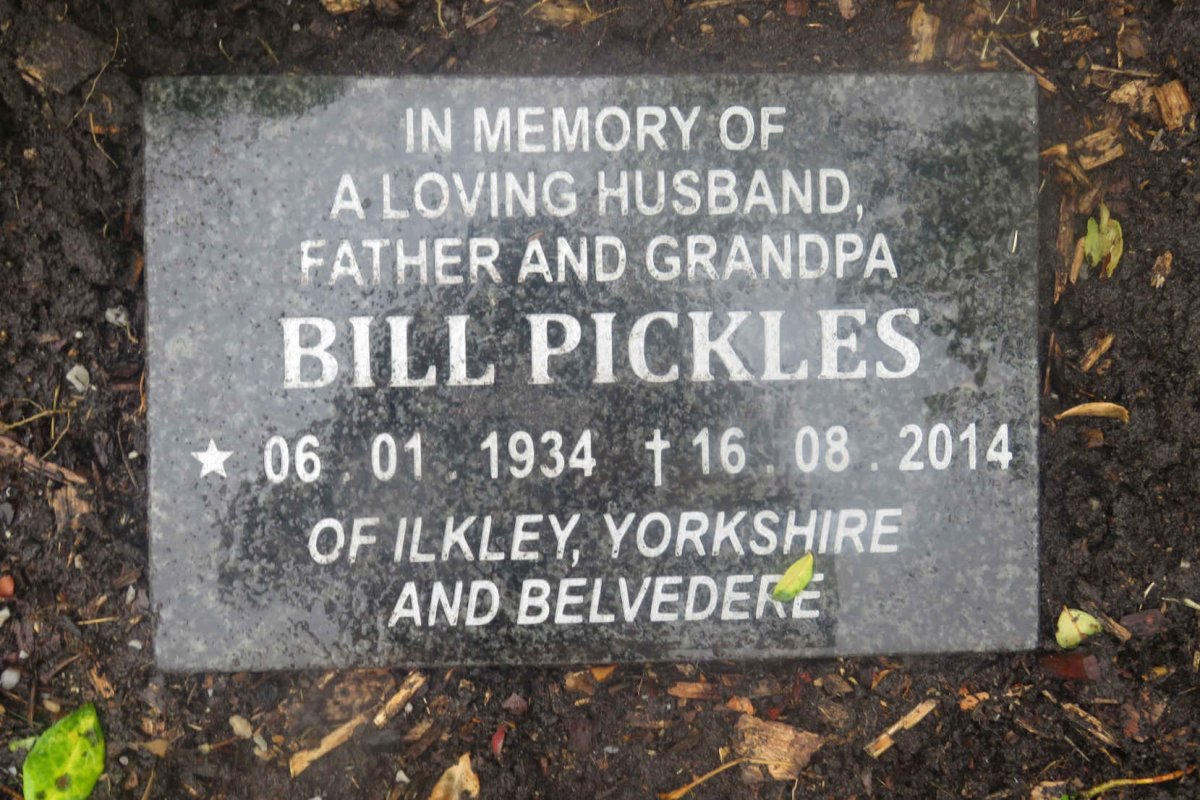 PICKELS Bill 1934-2014