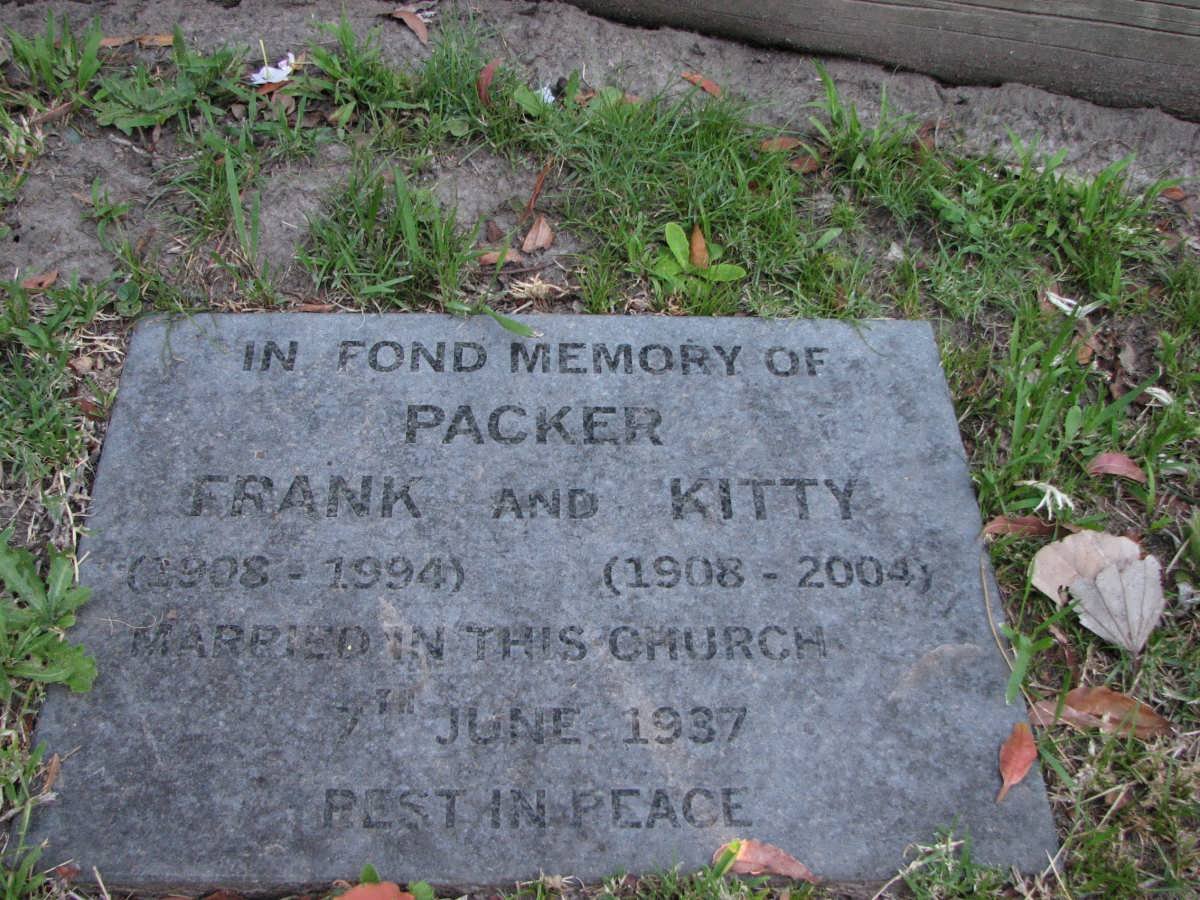 PACKER Frank 1908-1994 &amp; Kitty 1908-2004