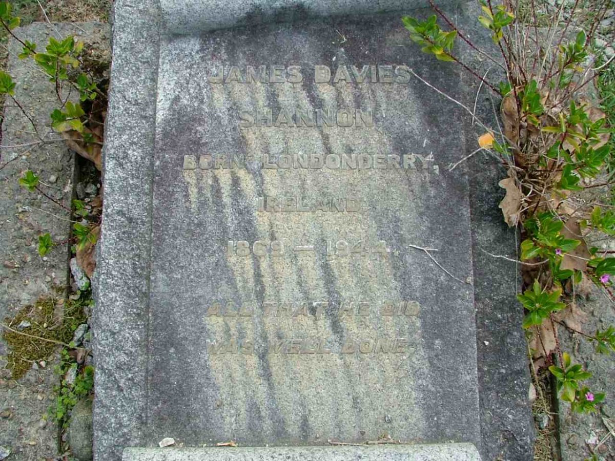 SHANNON James Davies 1869-1944