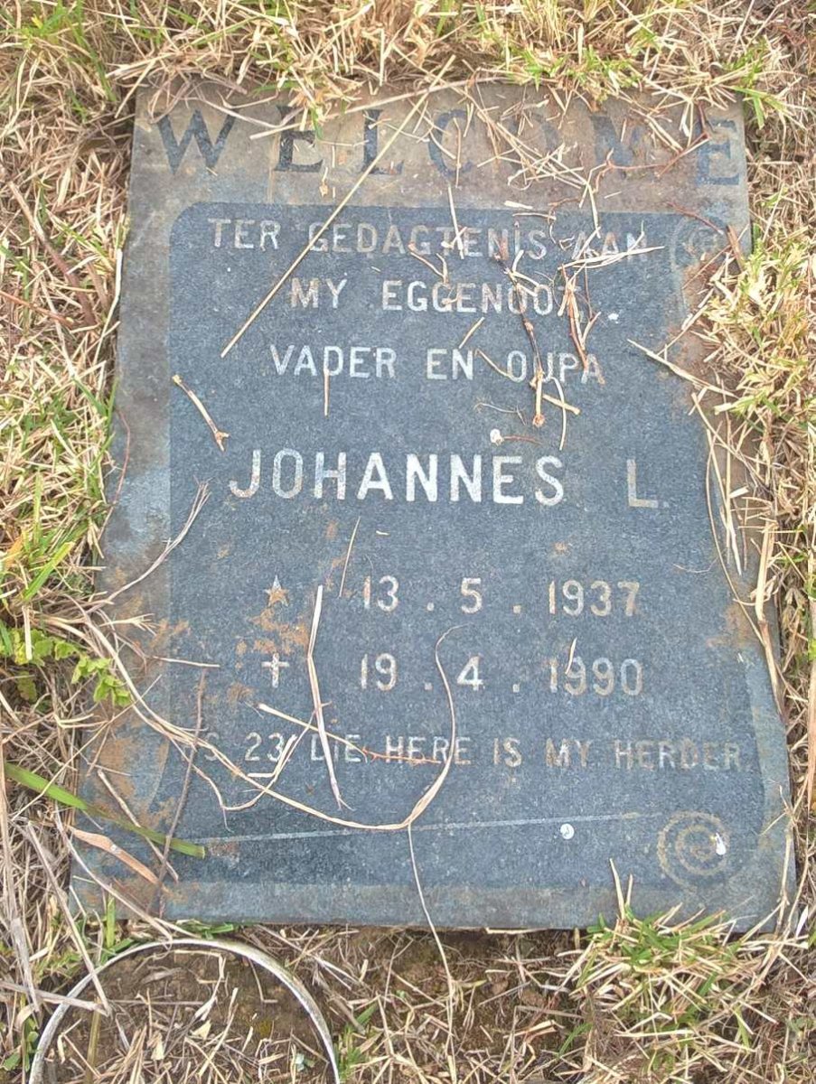 WELCOME Johannes L. 1937-1990