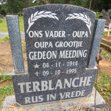 TERBLANCHE Gedeon Meeding 1914-1995