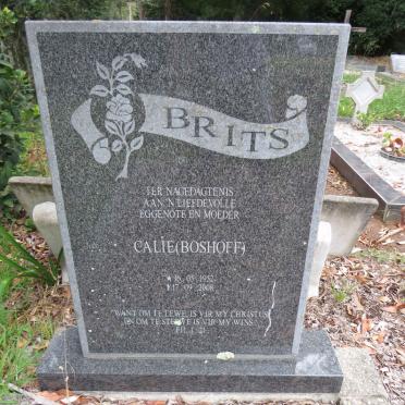 BRITS Calie nee BOSHOFF 1952-2008