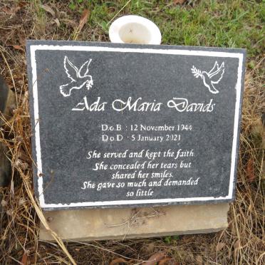 DAVIDS Ada Maria 1944-2021