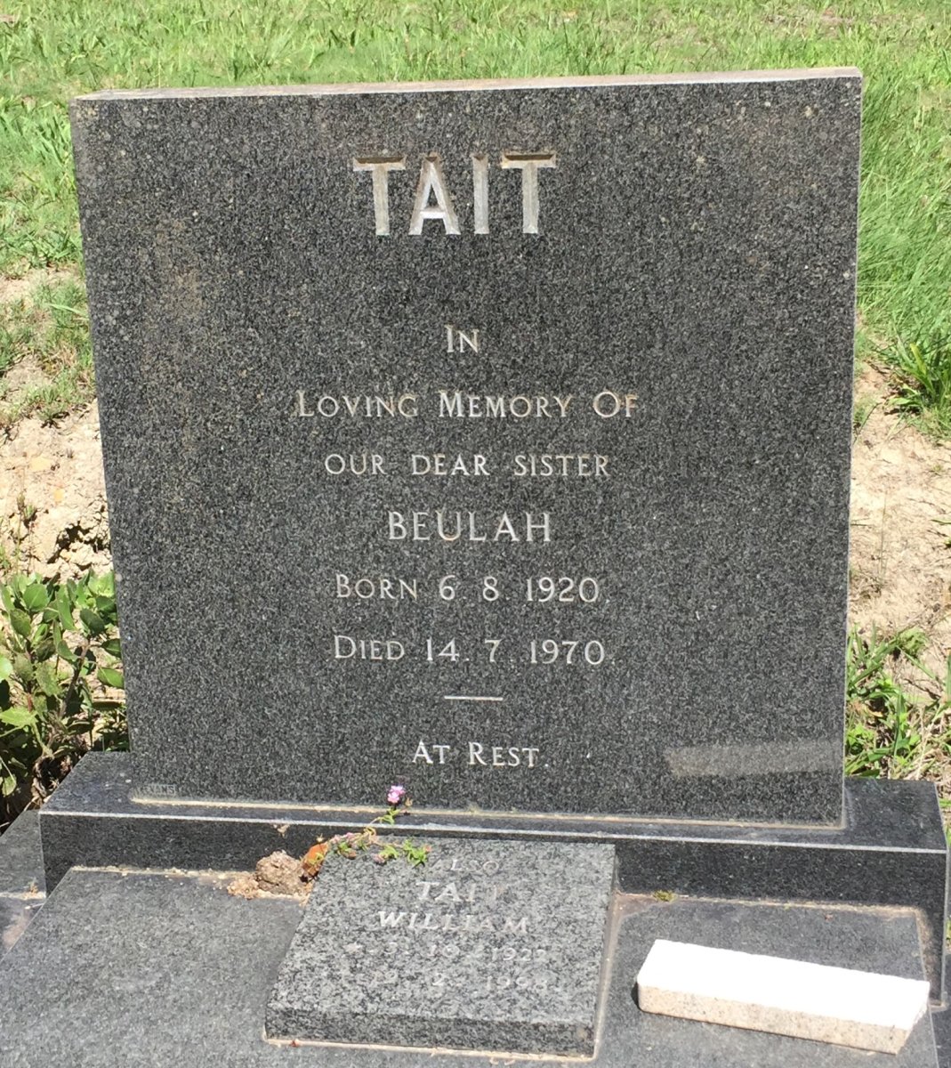 TAIT Beulah 1920-1970 :: TAIT William 1922-1998 