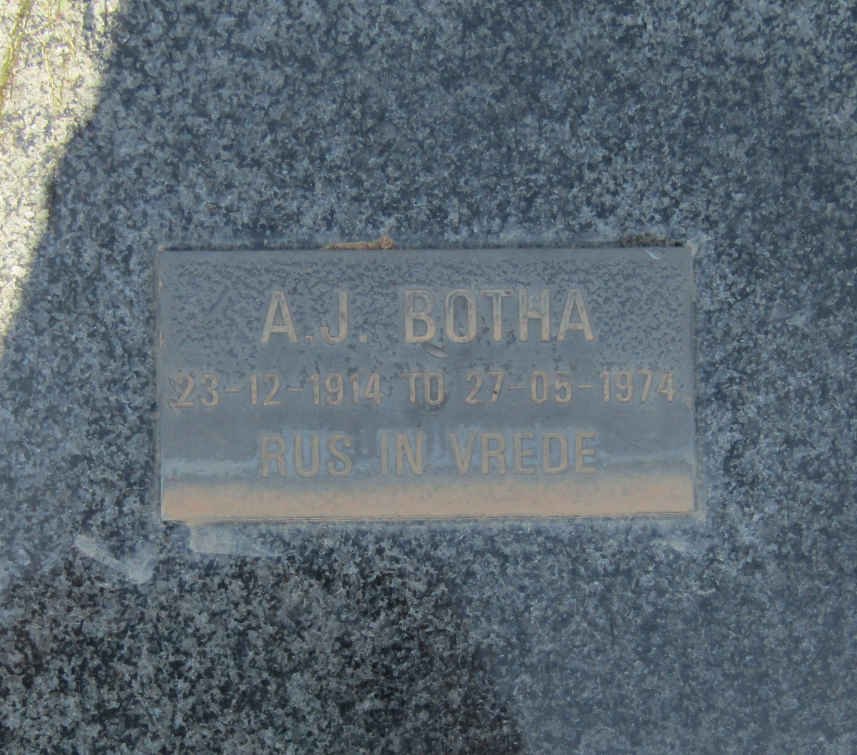 BOTHA A.J. 1914-1974