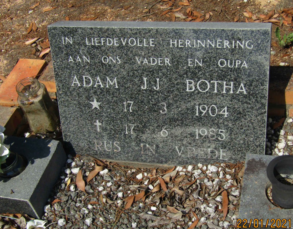 BOTHA Adam J.J. 1904-1985