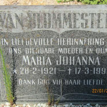 BLOMMESTEIN Maria Johanna, van 1921-1991