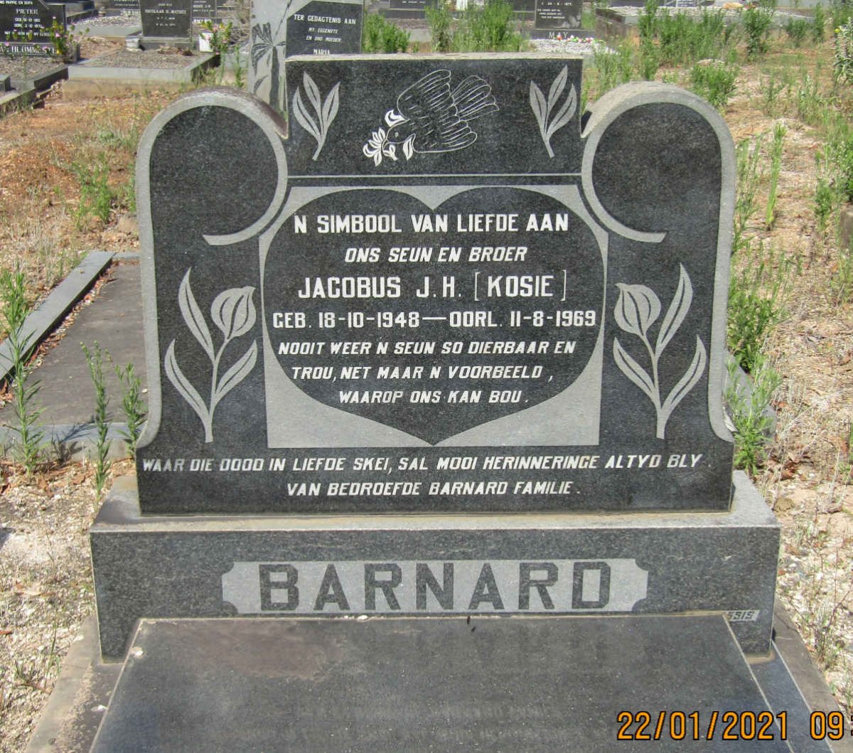 BARNARD Jacobus J.H. 1948-1969