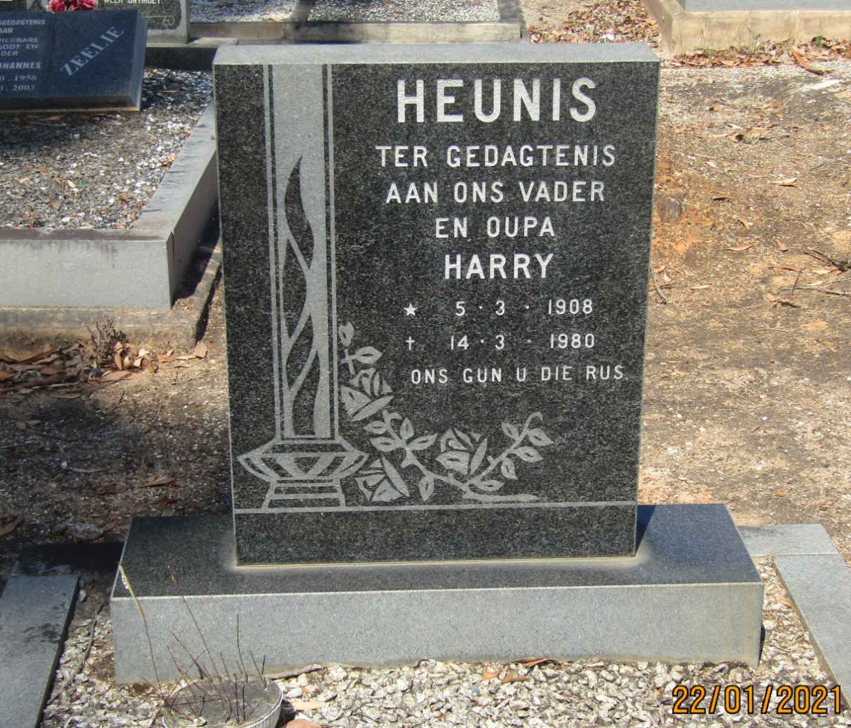 HEUNIS Harry 1908-1980