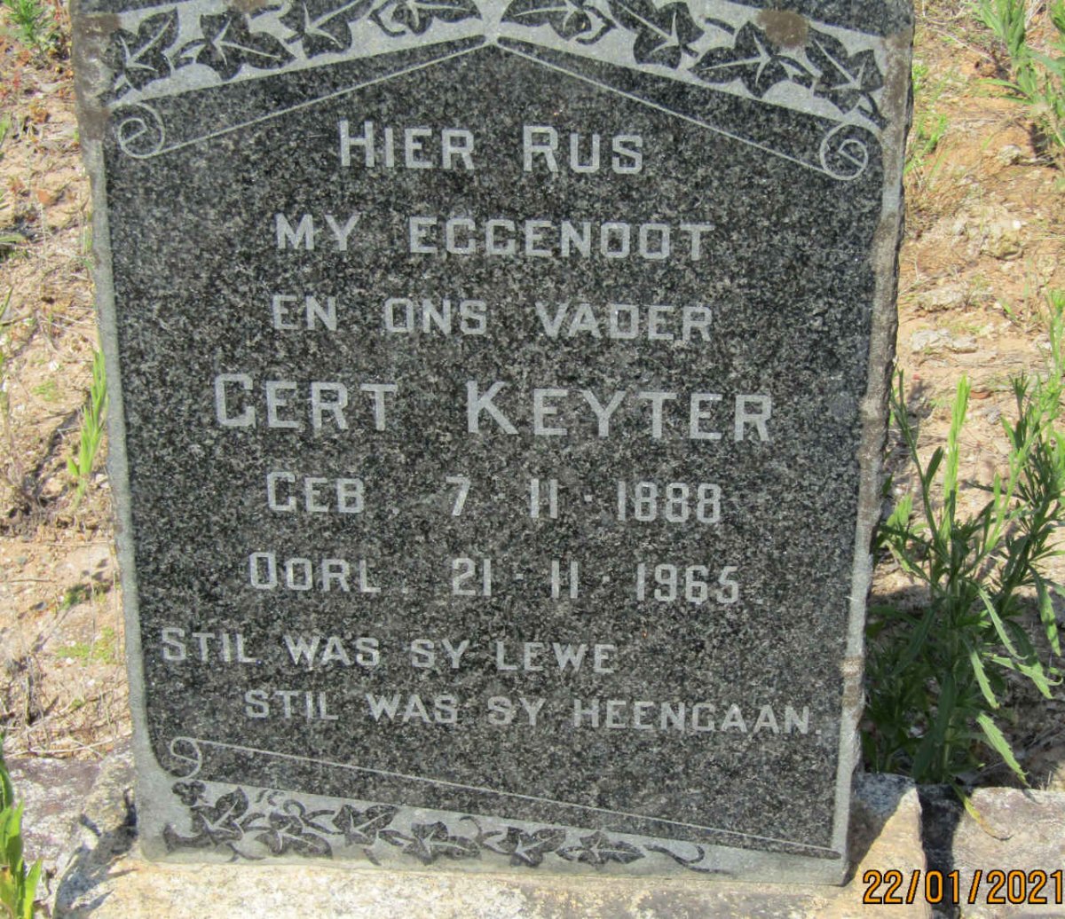 KEYTER Gert 1888-1965