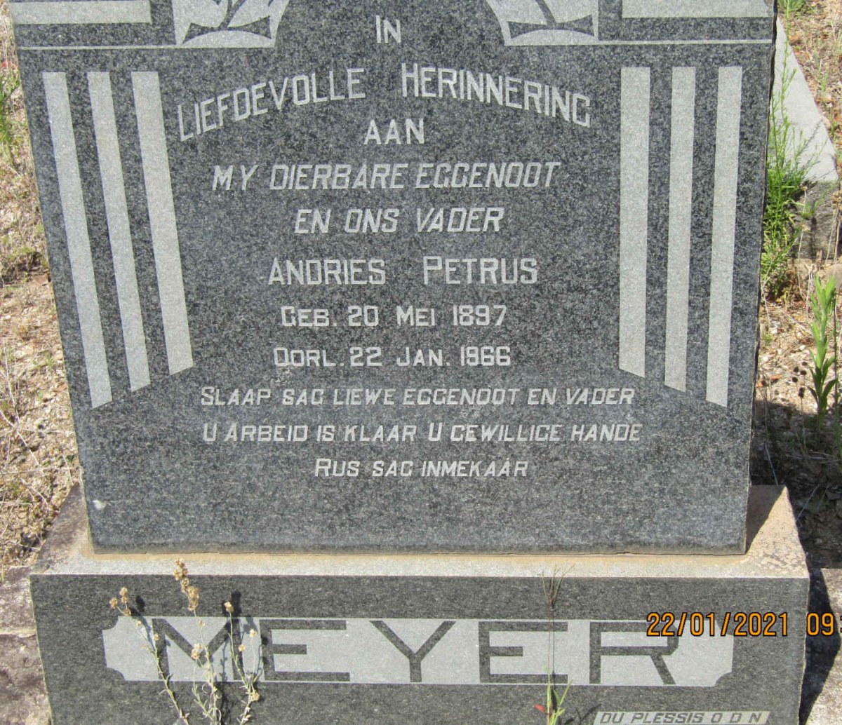 MEYER Andries Petrus 1897-1966