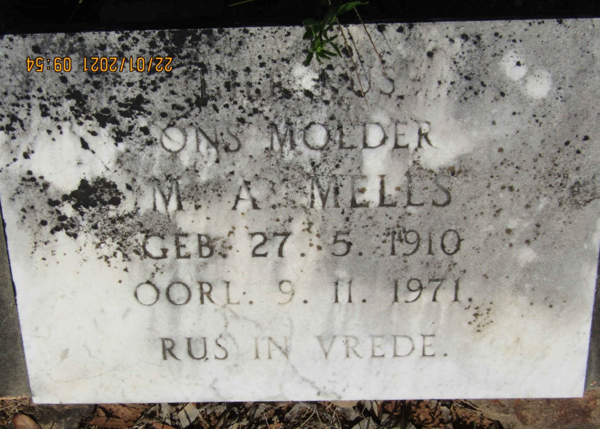 MELLS M.A. 1910-1971