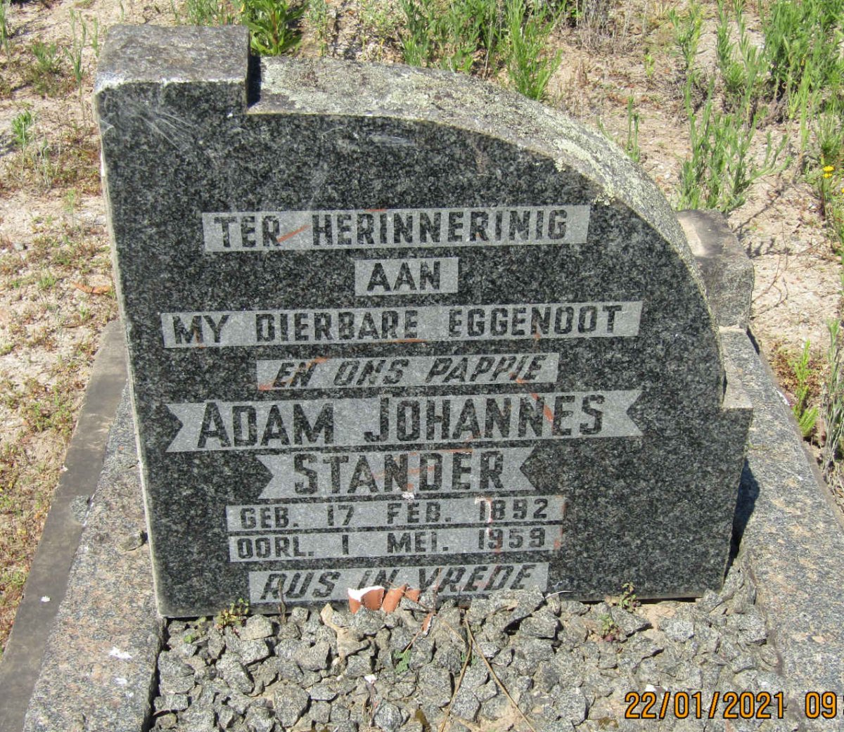 STANDER Adam Johannes 1892-1959
