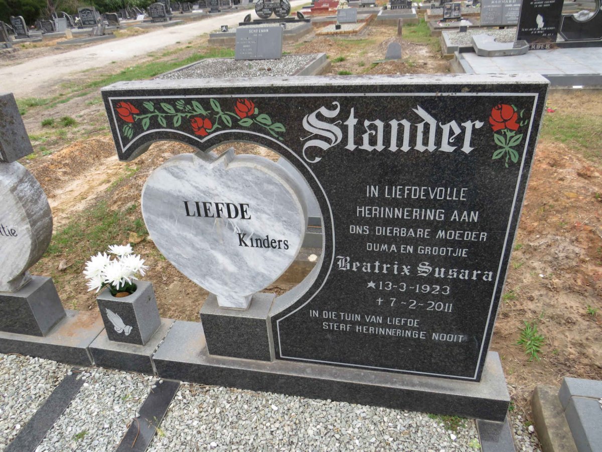 STANDER Beatrix Susara 1923-2011