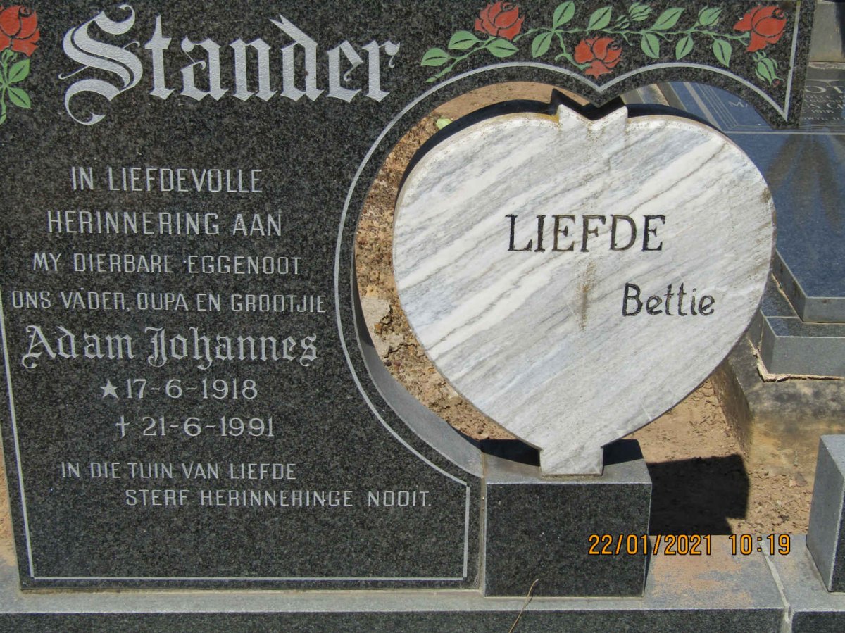 STANDER Adam Johannes 1918-1991