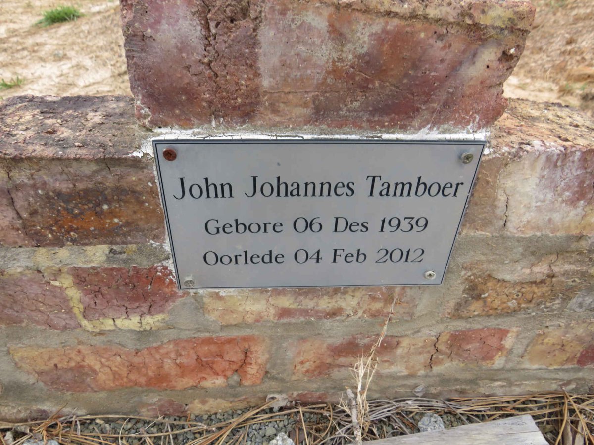 TAMBOER John Johannes 1939-2012