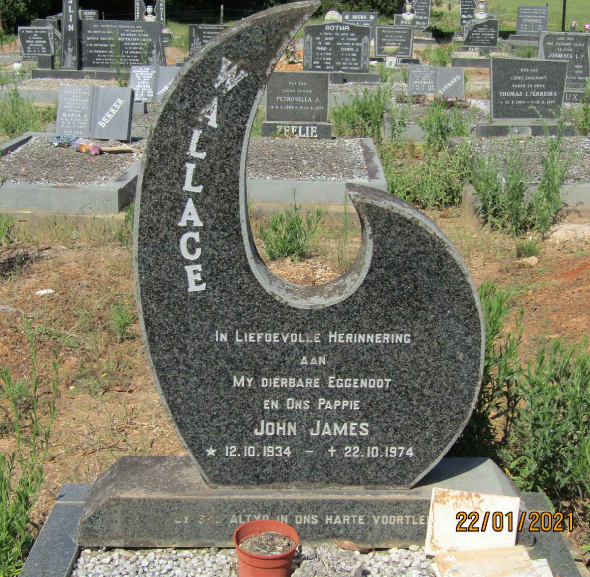 WALLACE John James 1934-1974