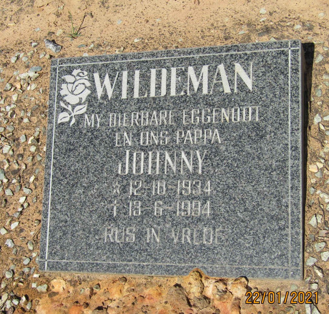 WILDEMAN Johnny 1934-1994