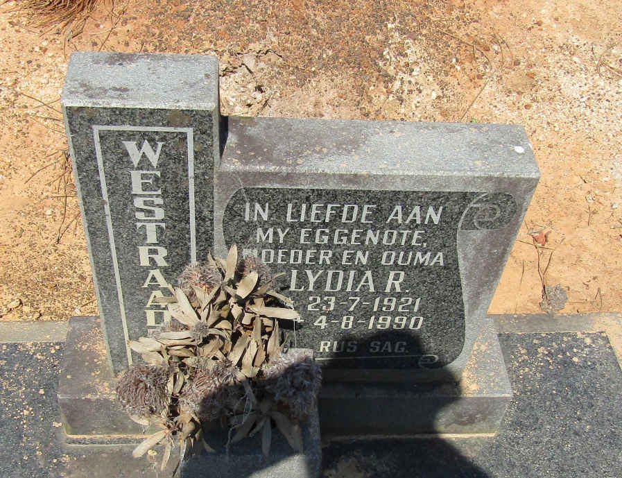 WESTRAADT Lydia R. 1921-1990