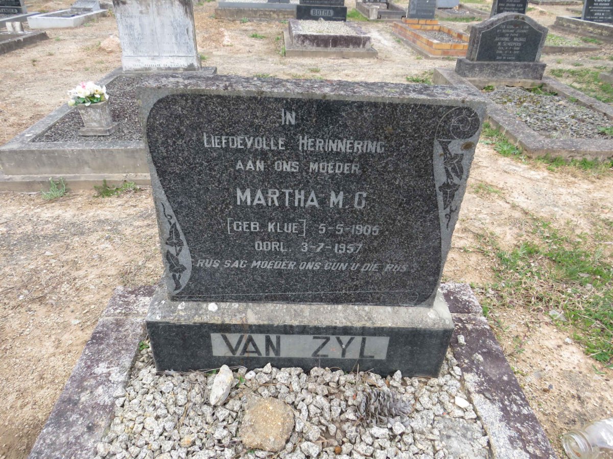 ZYL Martha M.C., van 1905-1957