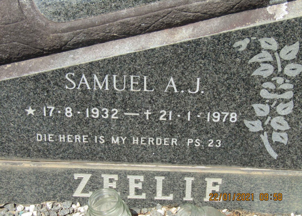 ZEELIE Samuel A.J. 1932-1978