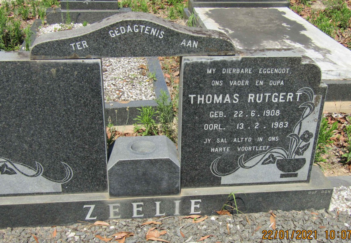 ZEELIE Thomas Rutgert 1908-1983