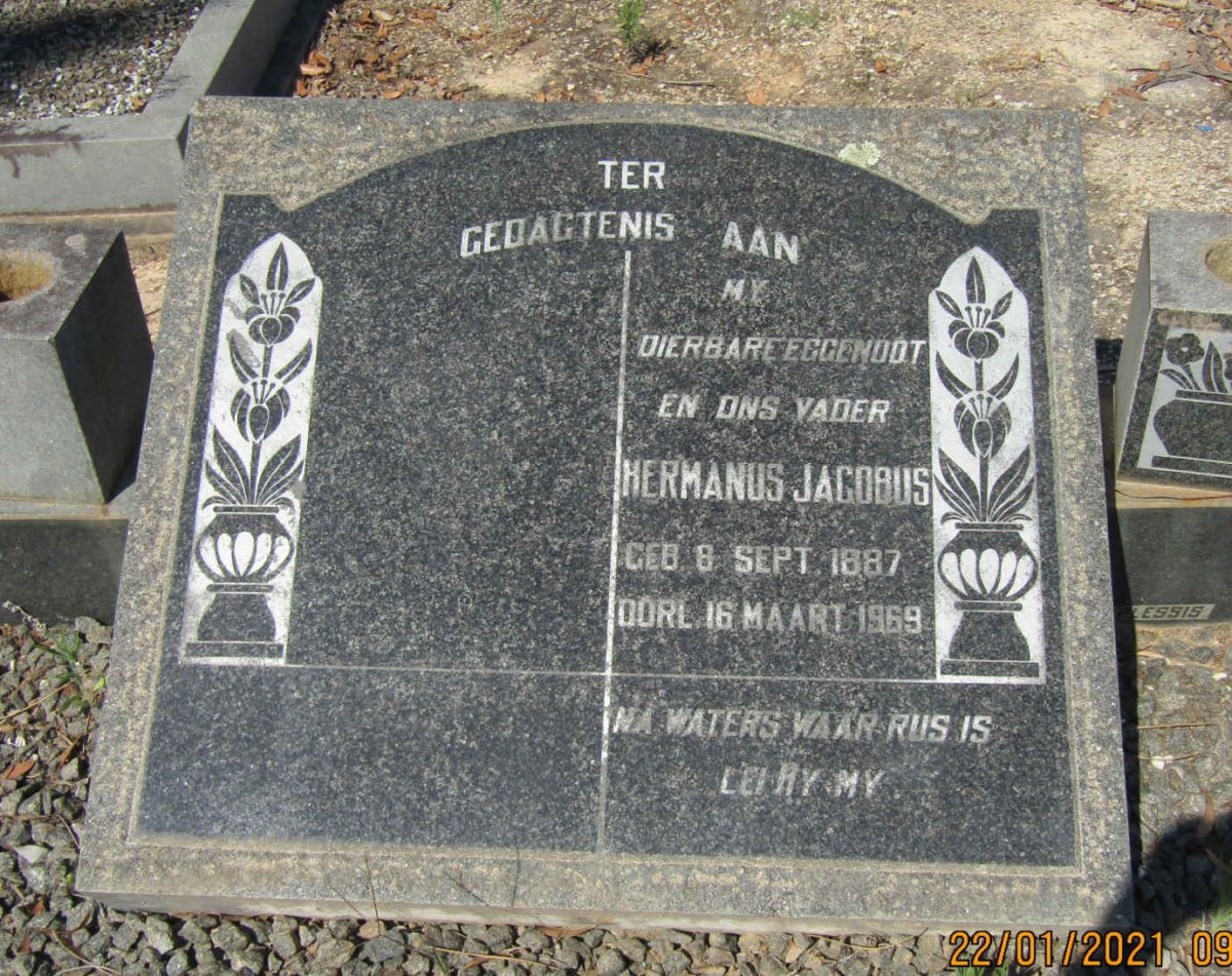 ? Hermanus Jacobus 1887-1969
