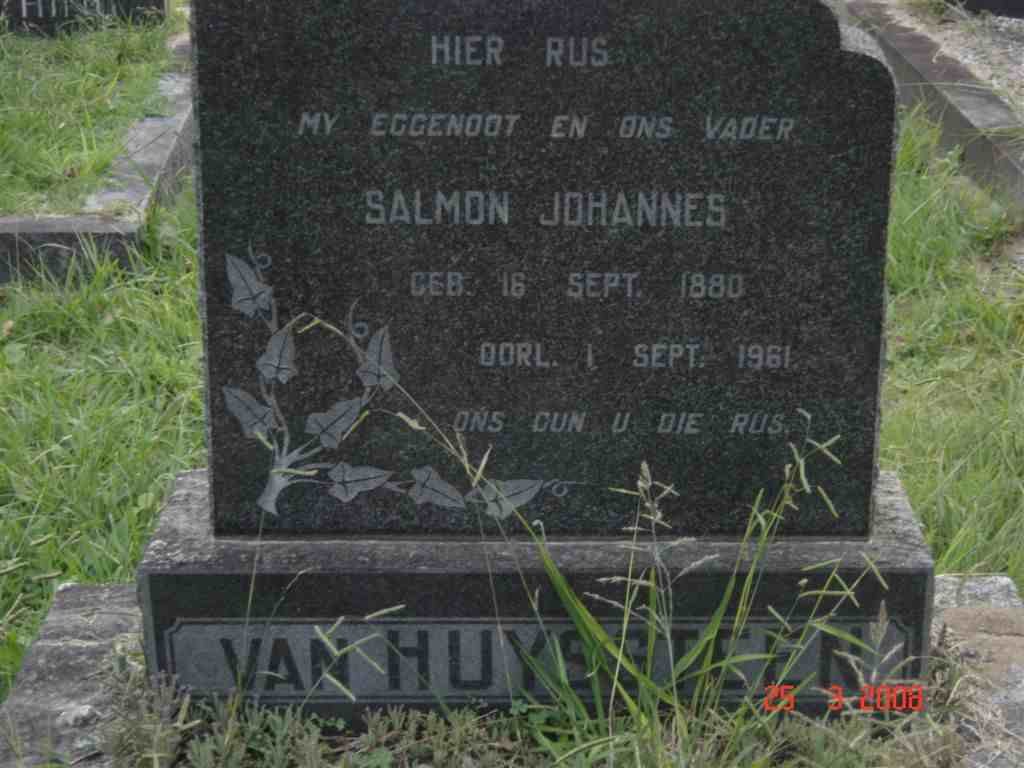 HUYSSTEEN Salmon Johannes 1880-1961
