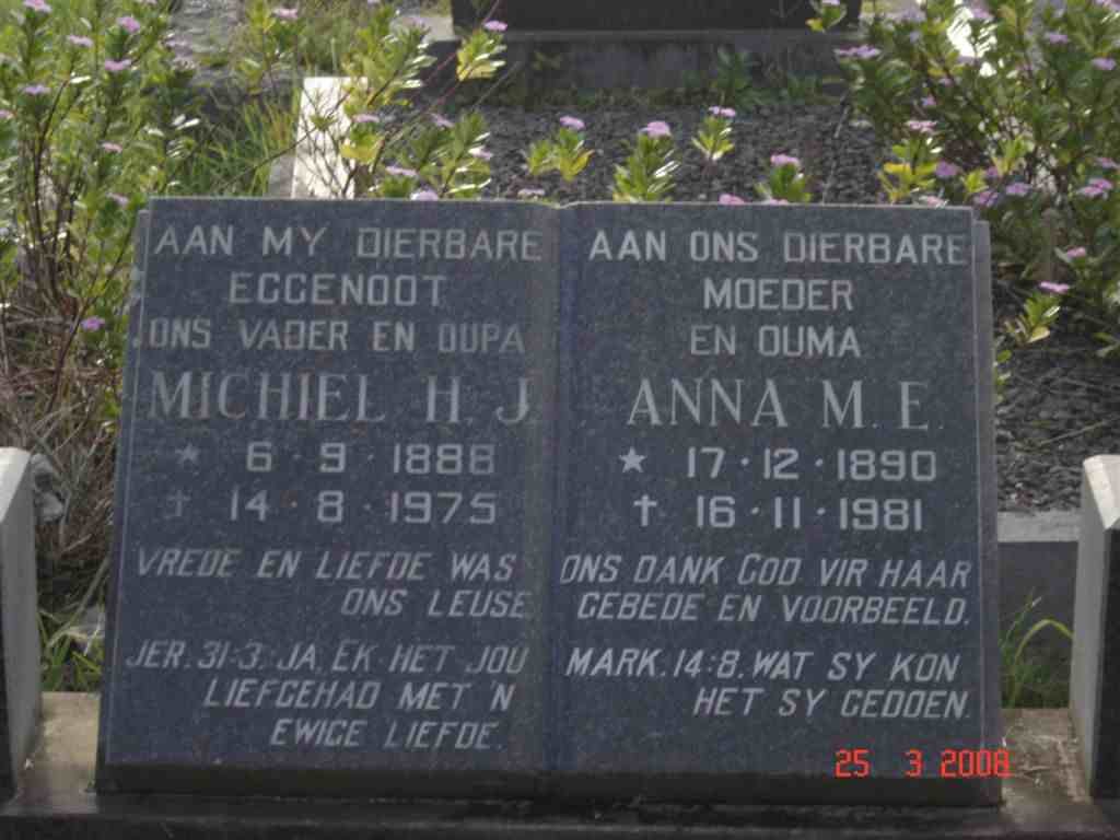 HUYSSTEEN Michiel H.J., van 1888-1975 &amp; Anna M.E. 1890-1981
