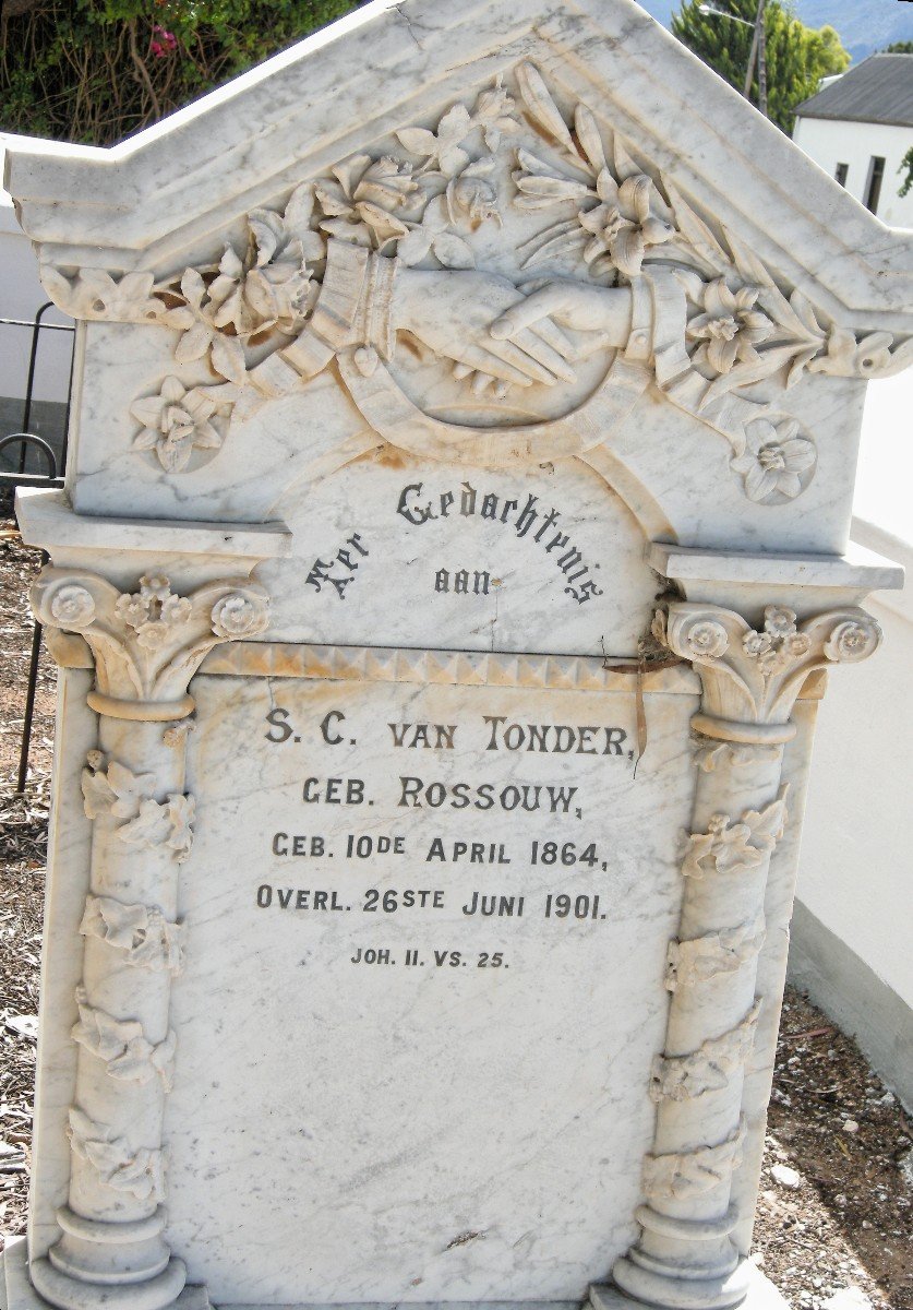 TONDER S.C., van nee ROSSOUW 1864-1901