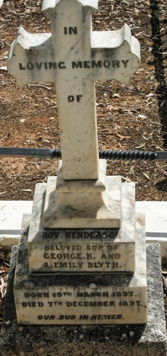 BLYTH Roy Henderson 1897-1897